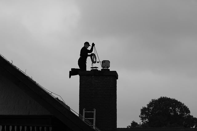 Schoorsteenveger in Woerden