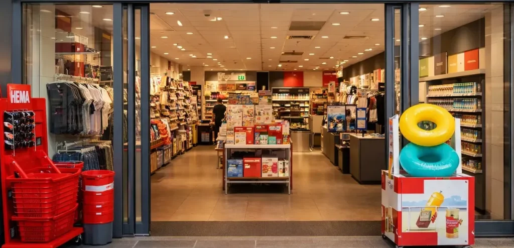 Gevel van een HEMA-winkel in Woerden