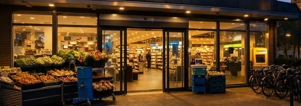 Albert Heijn in Woerden bij de ingang